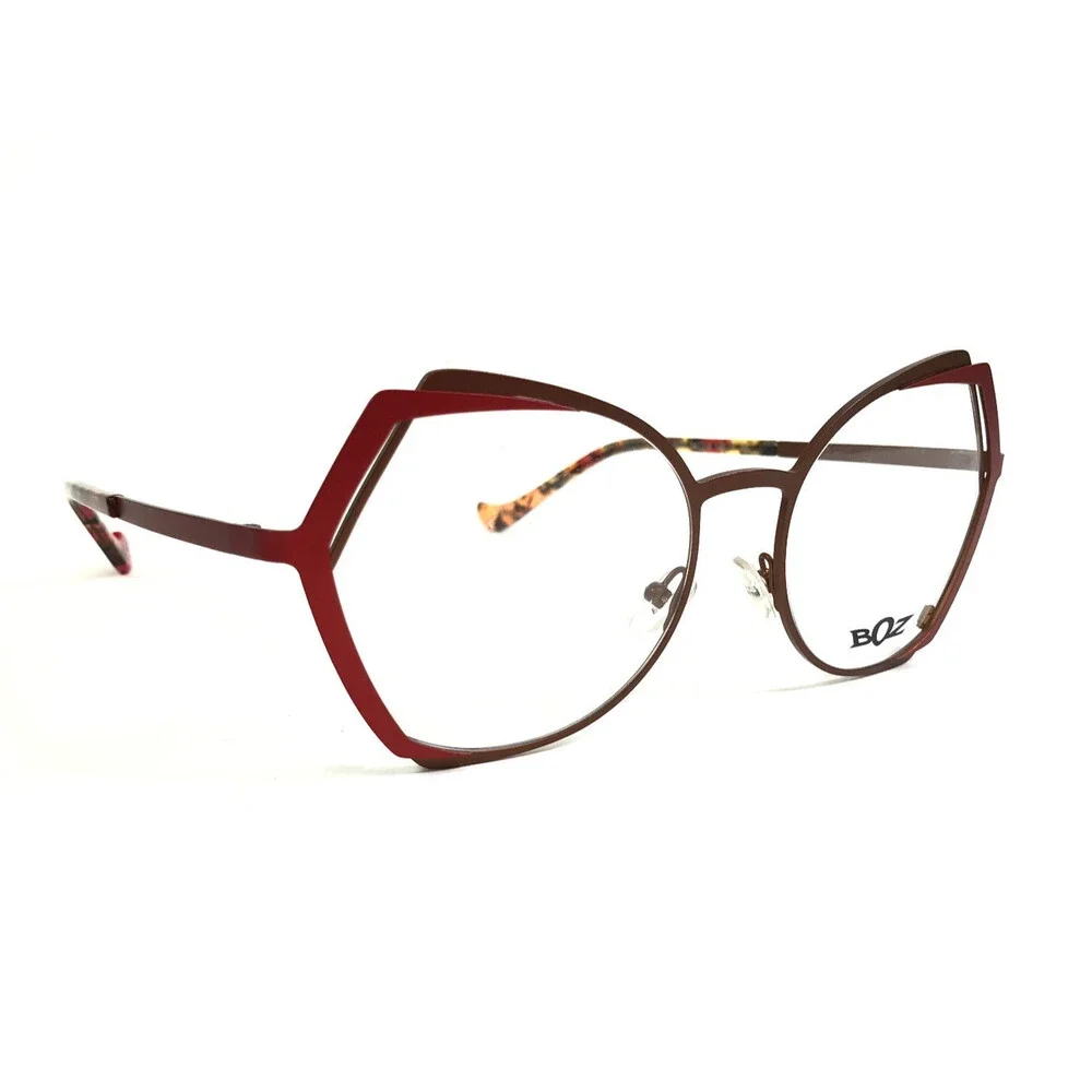 BOZ by J.F. Rey Eyeglasses Frames ORKA 9230 Matte Brown Burgundy Red 54-18-140